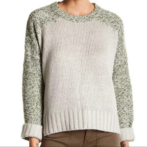 John + Jenn Revolve Mixed Yarn Colorblock Sweater Size Small
